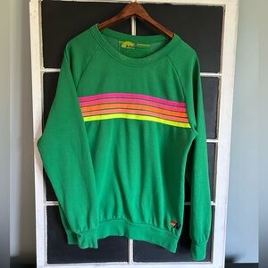 Aviator Nation 5 Stripe Crewneck